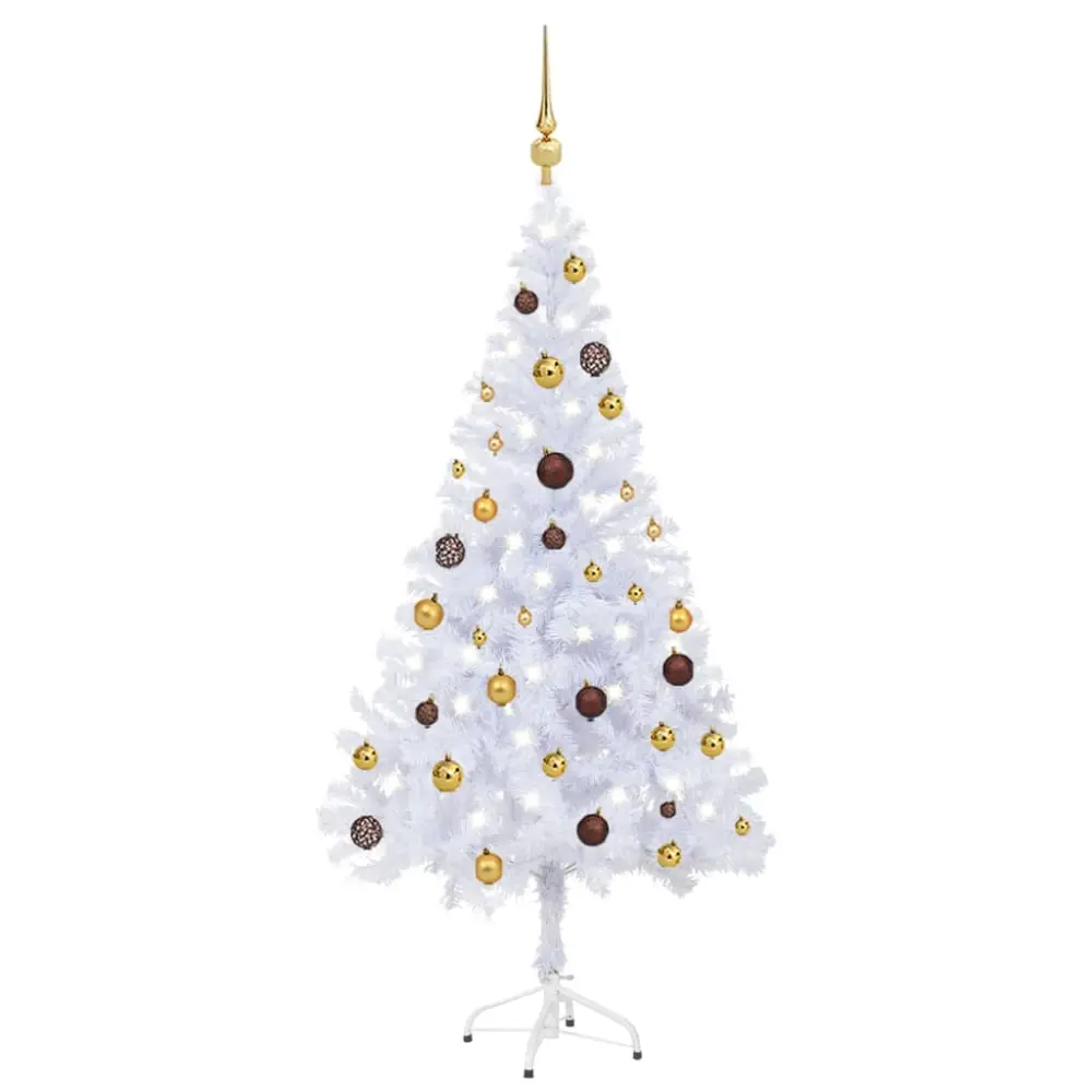 Orquídea en Maceta vidaXL árbol de navidad artificial con luces y bolas 380 ramas 150 cm