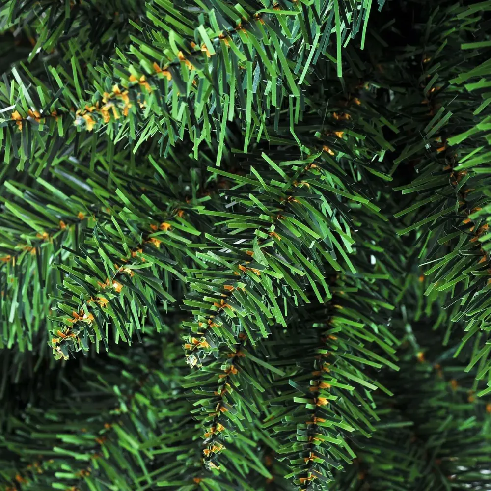 Árbol de Navidad Homcom 390 ramas diseño reducido verde Ø55 x 180 cm