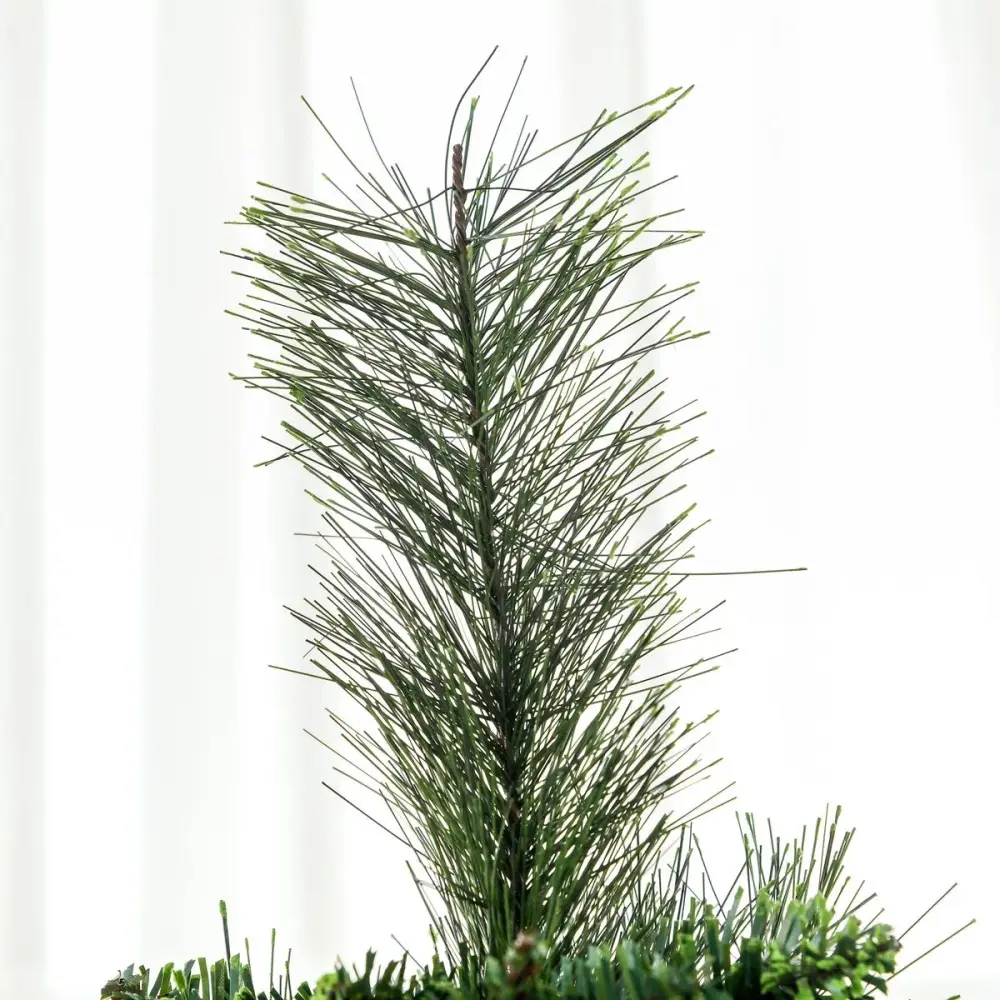 Árbol de Navidad Homcom 618 ramas de aguja verde Ø70x180 cm
