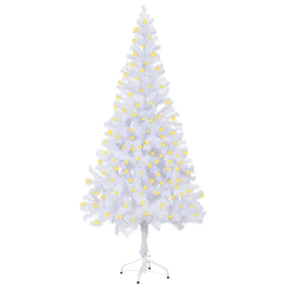 vidaXL árbol de navidad artificial con luces y soporte 620 ramas 180cm para Mesa de Centro