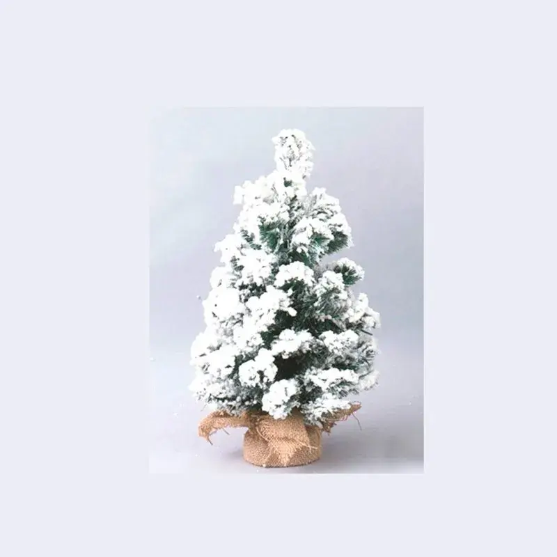 Maceta árbol de navidad nevado 40 cm con Base Incluida