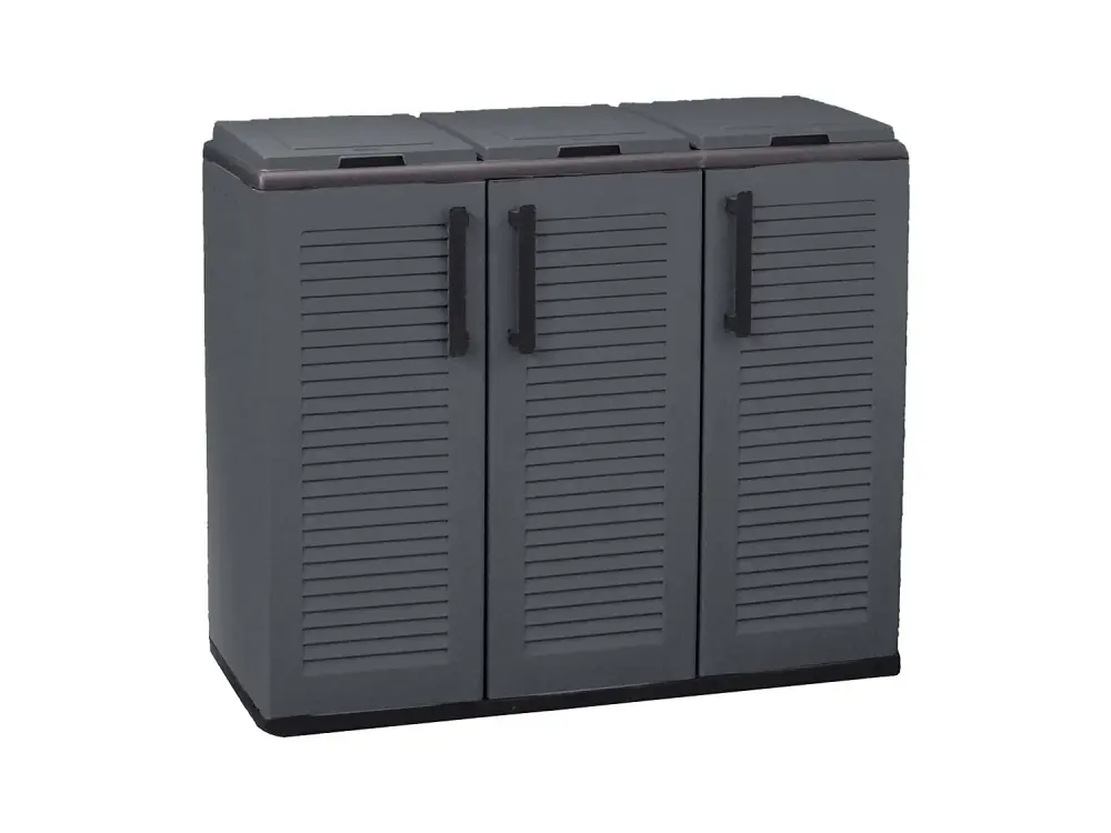 Armario para vestidor para exteriores o internos, puerta móvil 3 bolsas de 3 puertas para colección separada, 100% Made ...