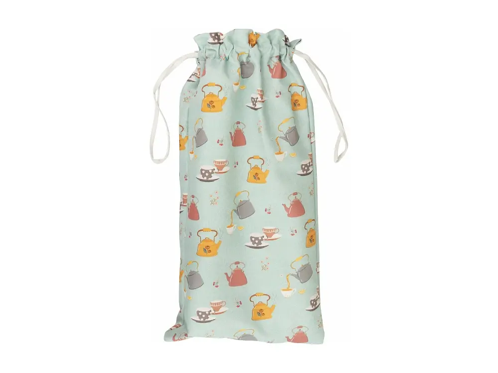 Bolsa Pan Estampado Tazas 30x10x60 Cm