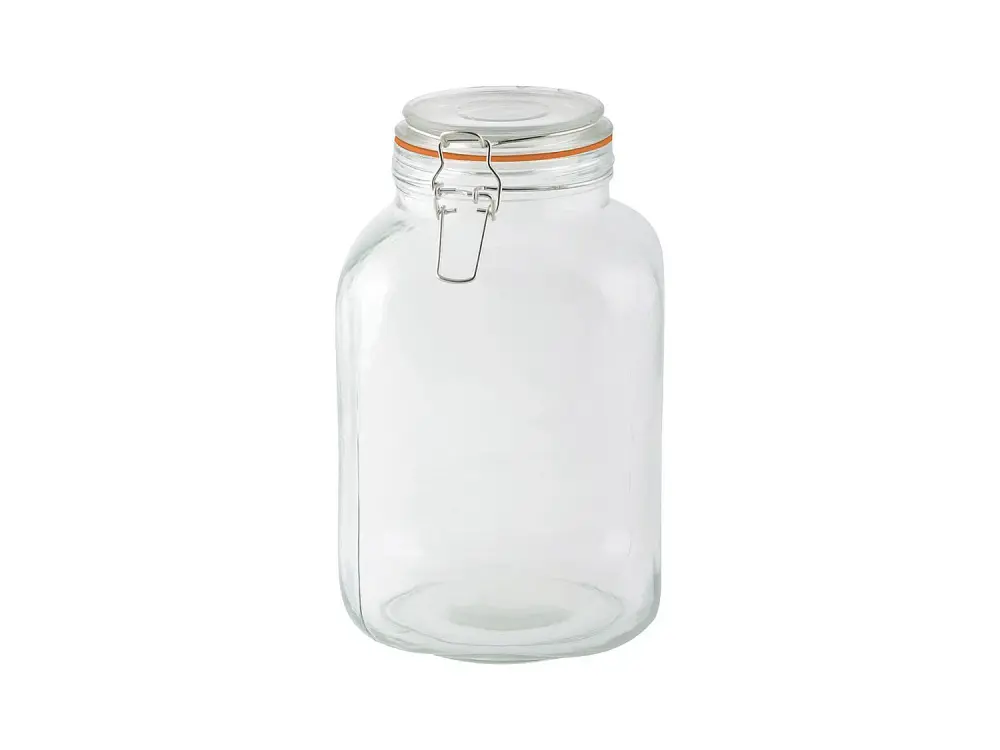 Tarro cuadrado con tapa de solapa 3 L