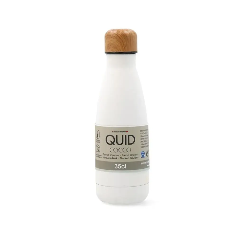Botella térmica Cocco Quid acero inoxidable blanco 350 ml