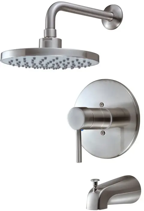 13-5627 MEZCLADOR BAÑERA/DUCHA NÍQUEL SATINADO
