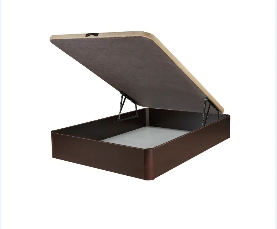 Canapé abatible tapa tapizada 3d madera 25 wengue 90x190cm gl