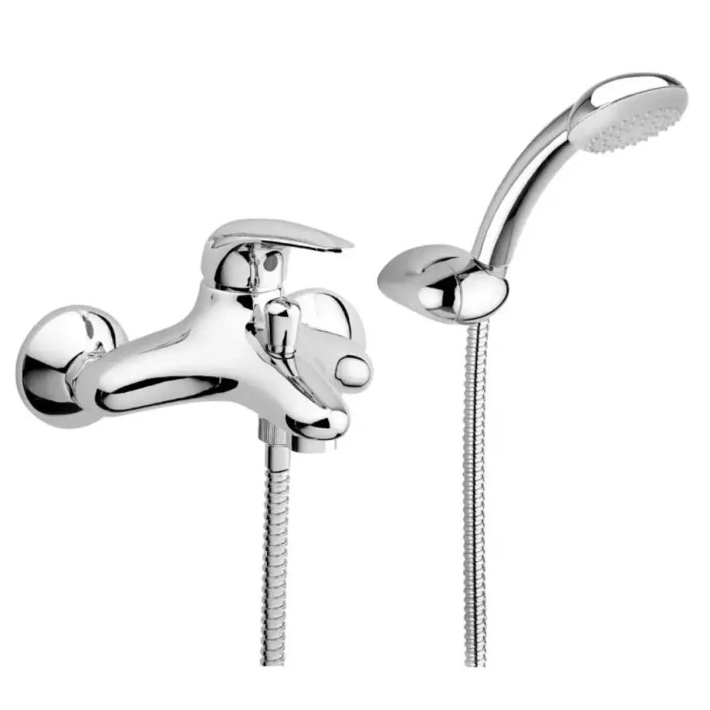 Mezclador bañera/ducha con soporte de pared articulado Con app serie Duemila Paffoni - Cromado