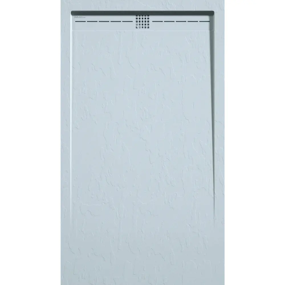 Organizador de Baño Plato de ducha pizarra arco ceniza 80x190 cm rejilla inox
