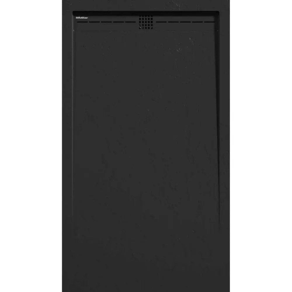 Plato de ducha pizarra arco negro 90x190 cm rejilla color (Resistente la Corrosión)