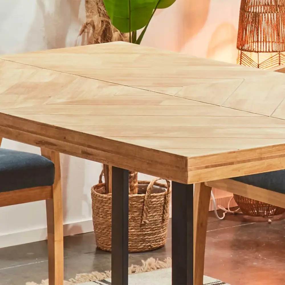 Mesa de comedor fija Spike fresado eminente de espiga 76x150x90 cm