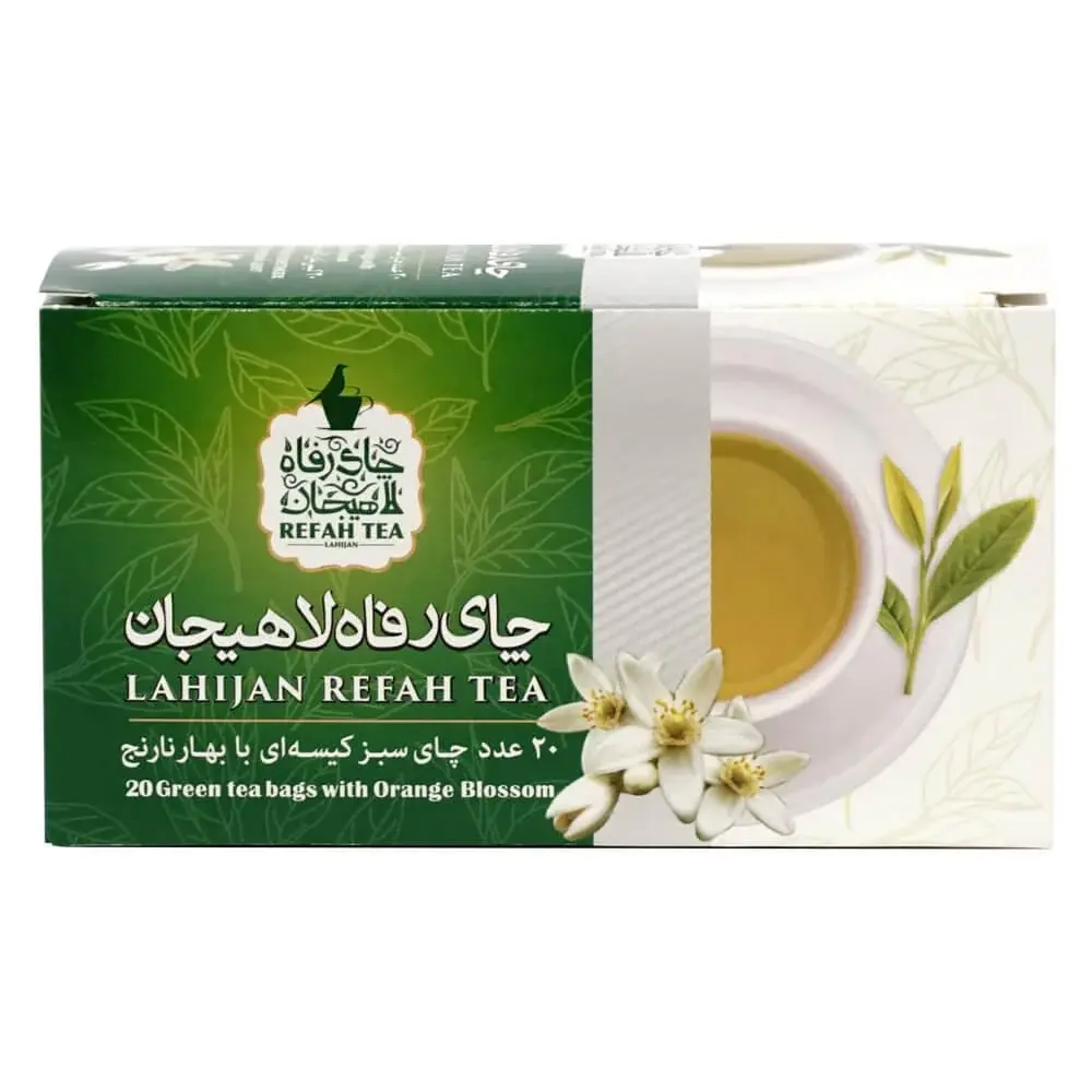Té verde con azahar árabe en bolsitas