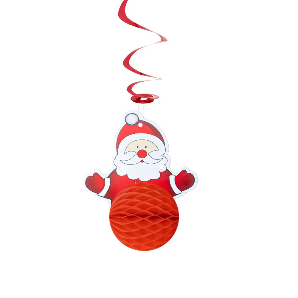 Adorno navideño świderek panal Św. Papá Noel (No Quebradizo)