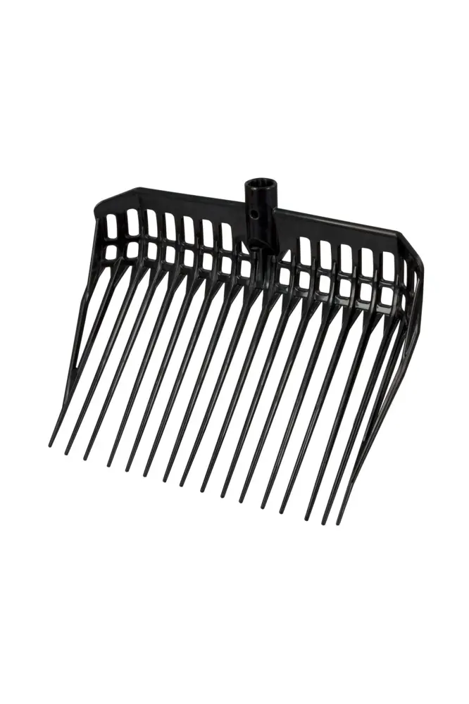 Horquilla para lecho EcoFork con mango de metálico y agarre en D black Talla única