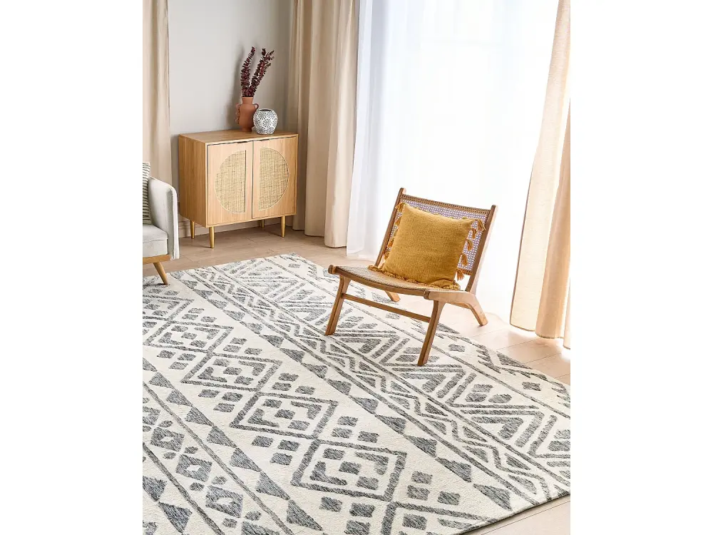 Alfombra 300 x 400 cm beige y gris ASPANI