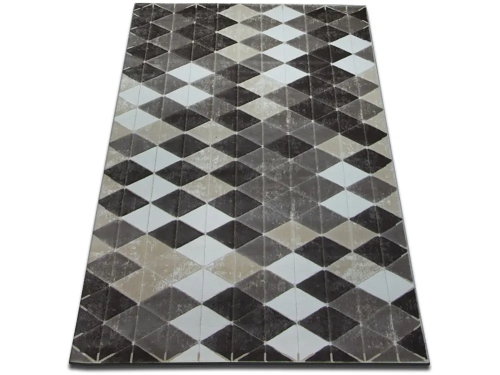 Alfombra acrílica YAZZ 7660 beige oscuro/marrón 133x190 cm
