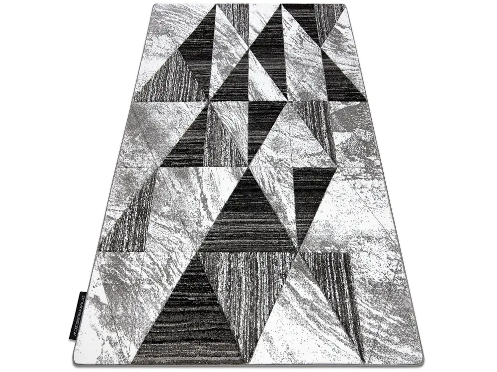 Alfombra ALTER Nano Triángulos gris 180x270 cm