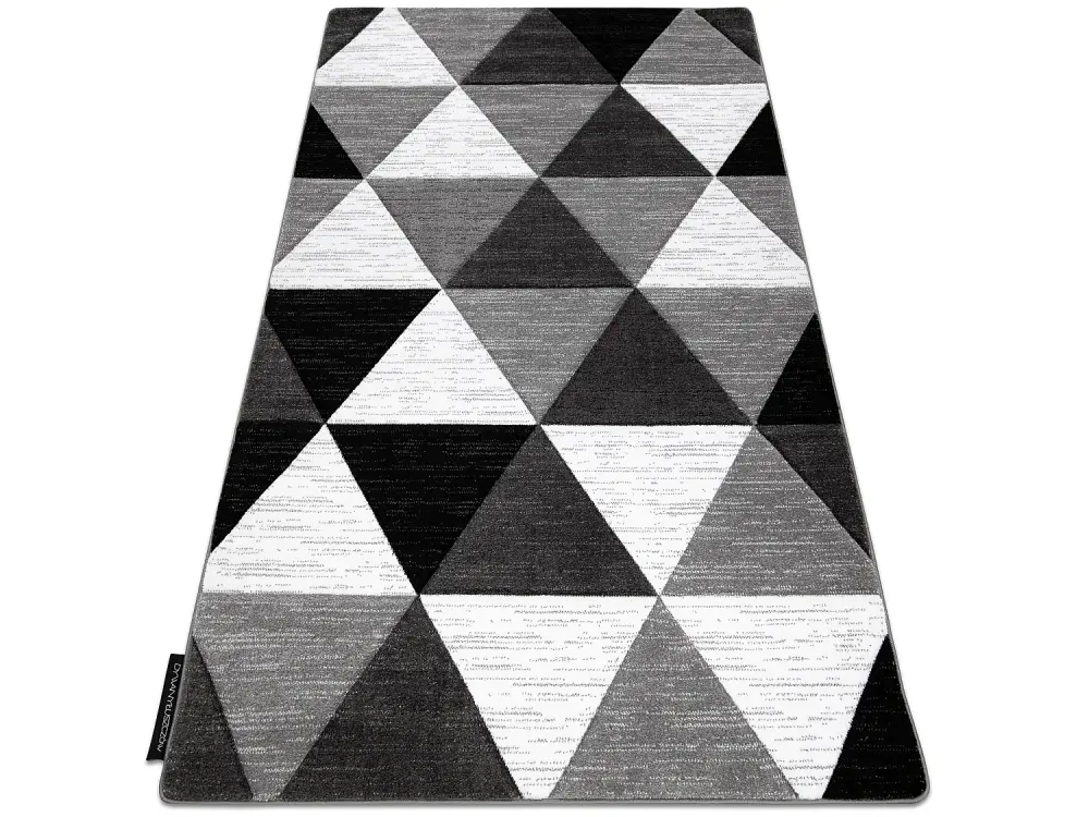 Alfombra ALTER RINO Triángulos gris 80x150 cm