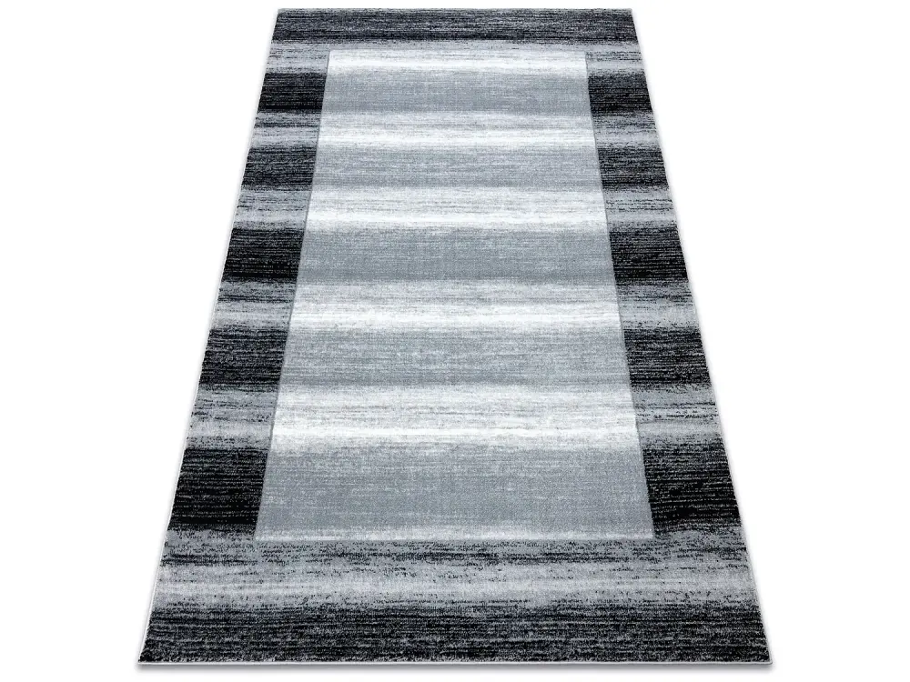 Alfombra ARGENT - W9557 Marco, vintage, lineas gris 133x190 cm