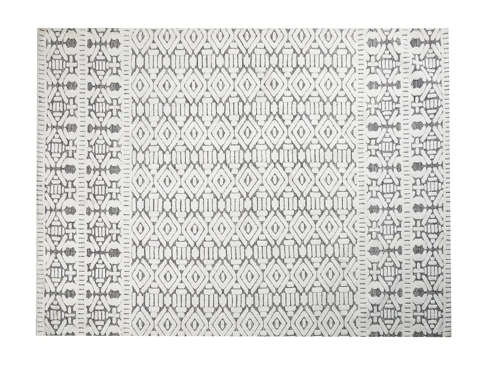 Alfombra blanca y gris 300 x 400 cm SIBI