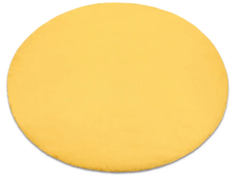 Alfombra BUNNY círculo oro Imitación de piel de conejo cercle 100 cm