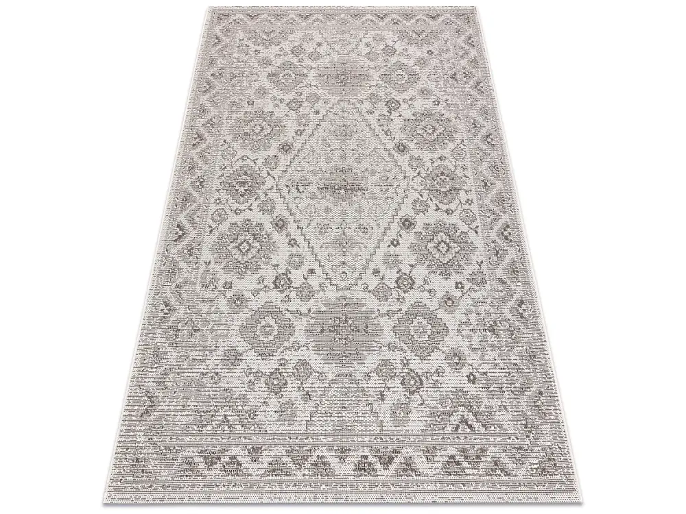 Alfombra COLOR 19521260 SISAL ornamento, marco beige 200x290 cm