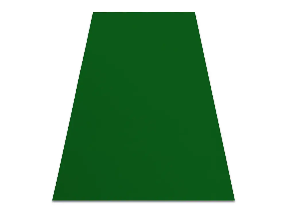 Alfombra con refuerzo de goma RUMBA 1967 un solo color verde 200x600 cm