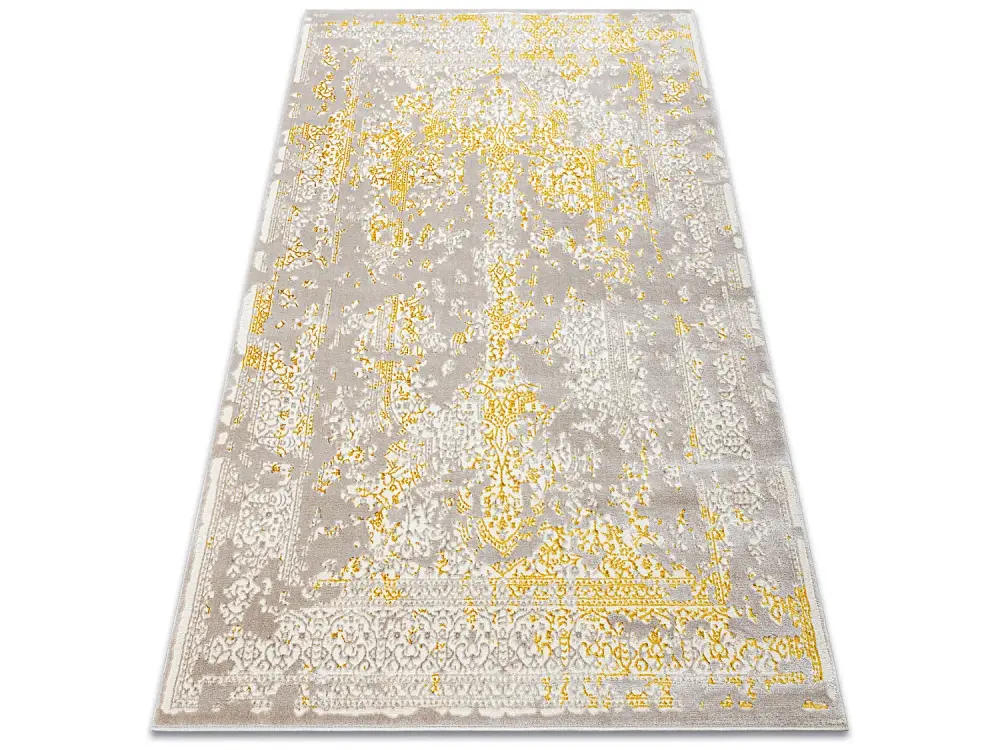 Alfombra CORE 3807 Ornamento Vintage - estructural, dos niveles de vel 80x150 cm