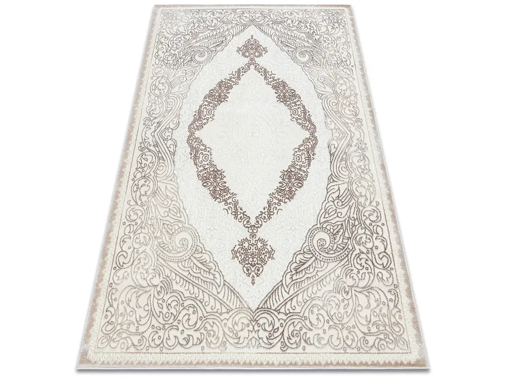 Alfombra CORE 8111 Ornamento Vintage - estructural, dos niveles de vel 120x170 cm