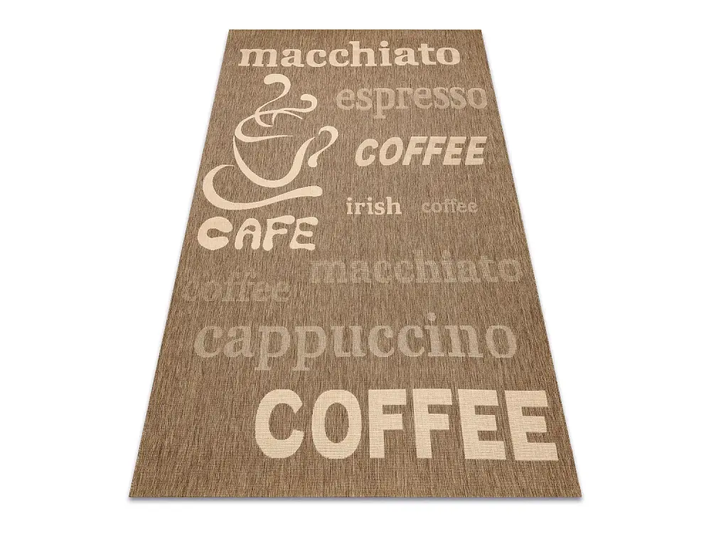 Alfombra de cuerda sisal FLOORLUX 20645 café / natural 200x290 cm