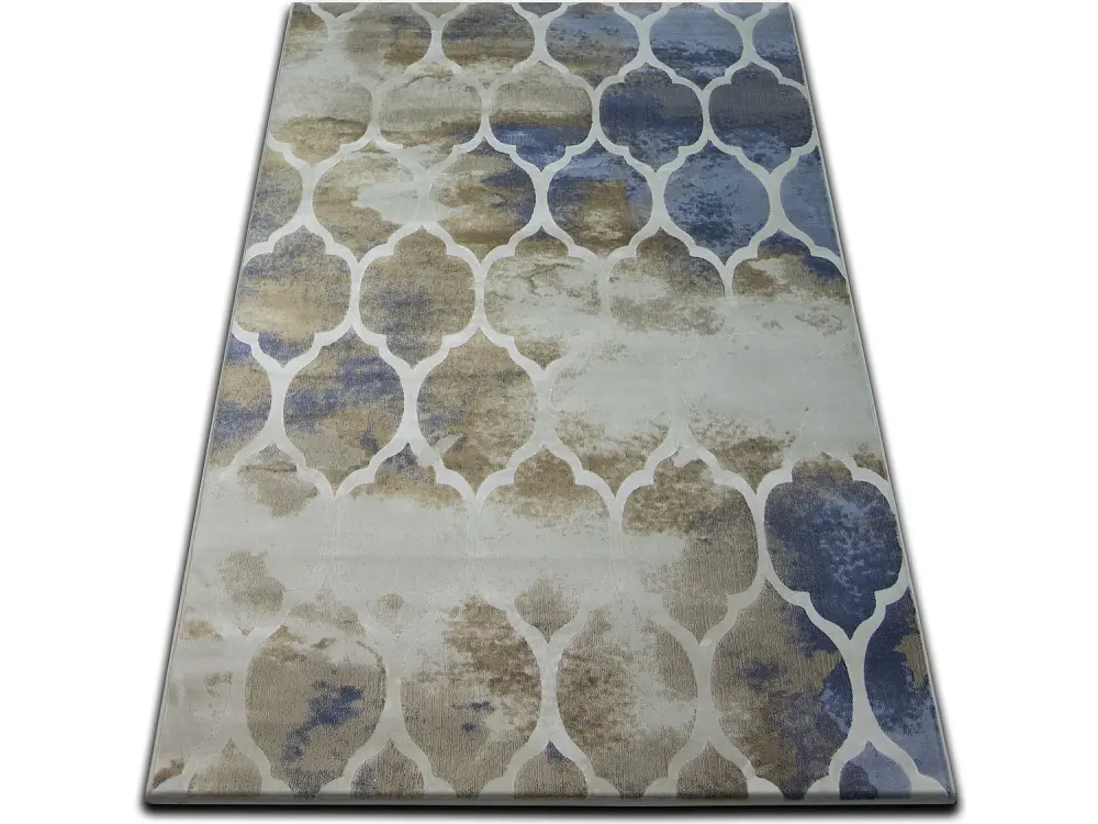Alfombra DROP JASMINE 761 beige oscuro/azul 133x190 cm