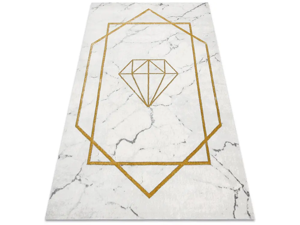Alfombra EMERALD exclusivo 1019 glamour, elegante diamante, mármol cr 180x270 cm