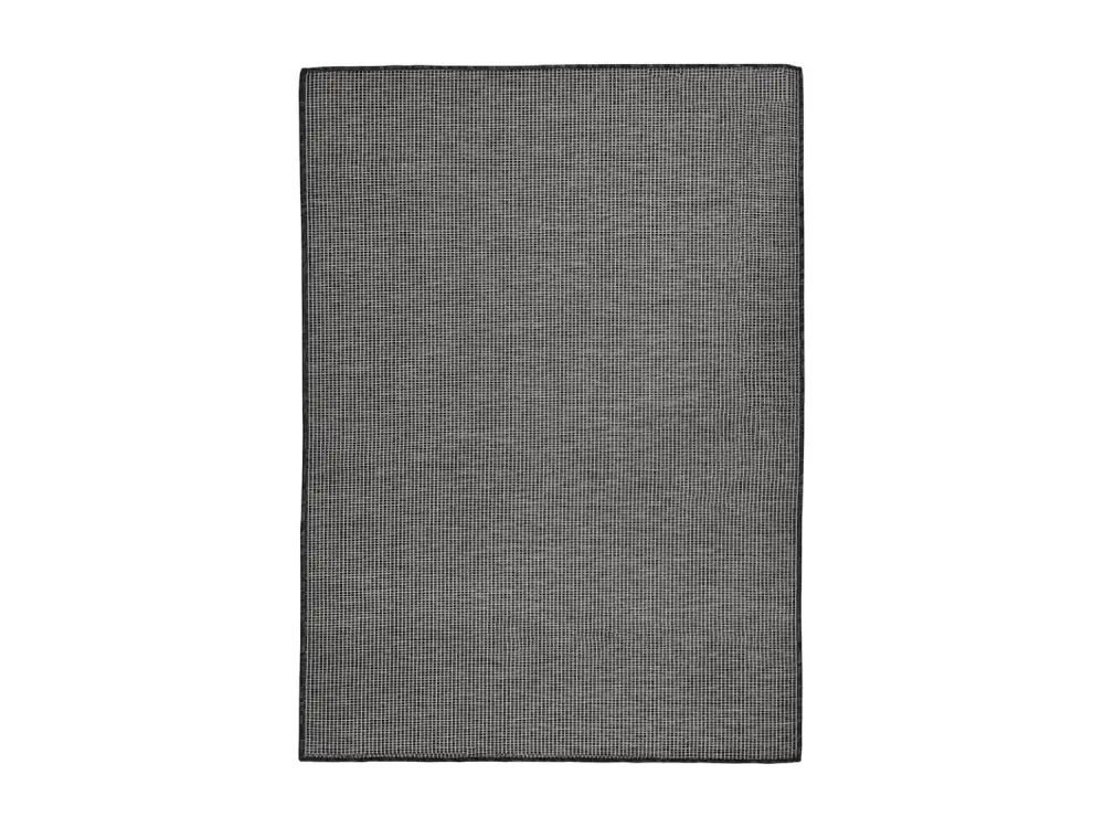 Alfombra de exterior de tejido plano gris 200x280 cm