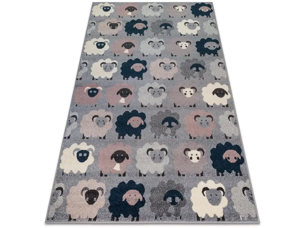 Alfombra HEOS 78468 Ovejas gris/azul 190x270 cm