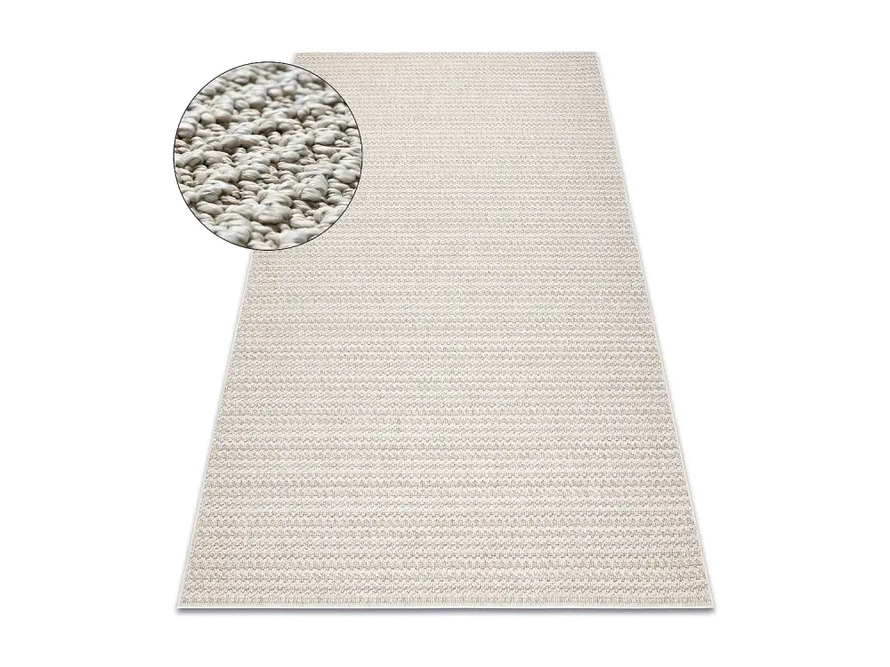 Alfombra JERSEY 19236 beige - estructural, lazo BOHO 160x220 cm