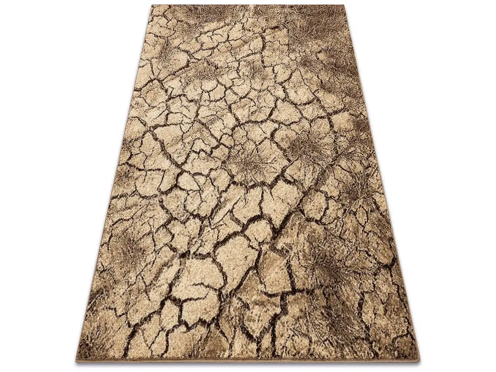 Alfombra KARMEL Terra suelo agrietado tuerca 160x220 cm