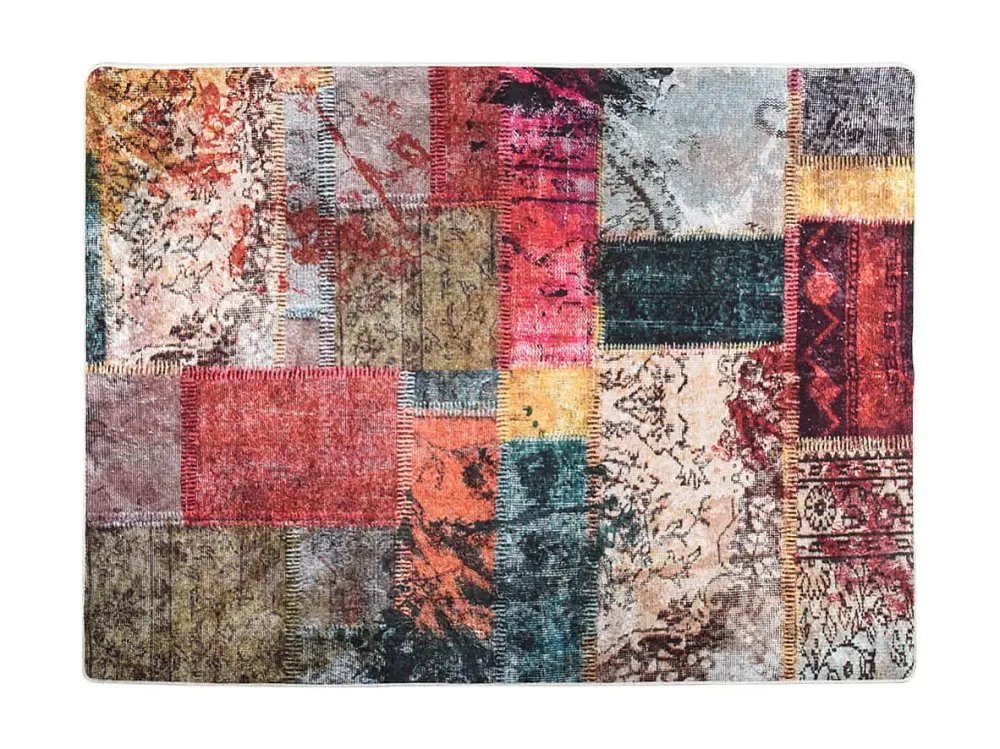 Alfombra lavable multicolor 400x300 cm antideslizante