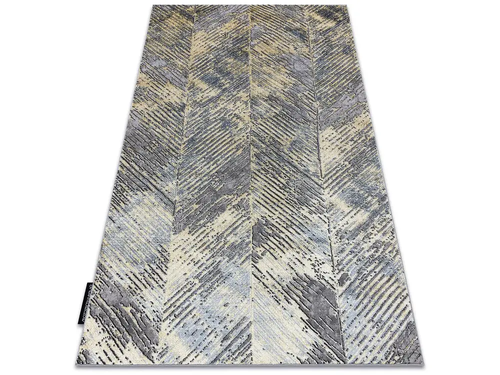 Alfombra DE LUXE moderna 2087 Espina de pescado vintage - Structural o 140x190 cm