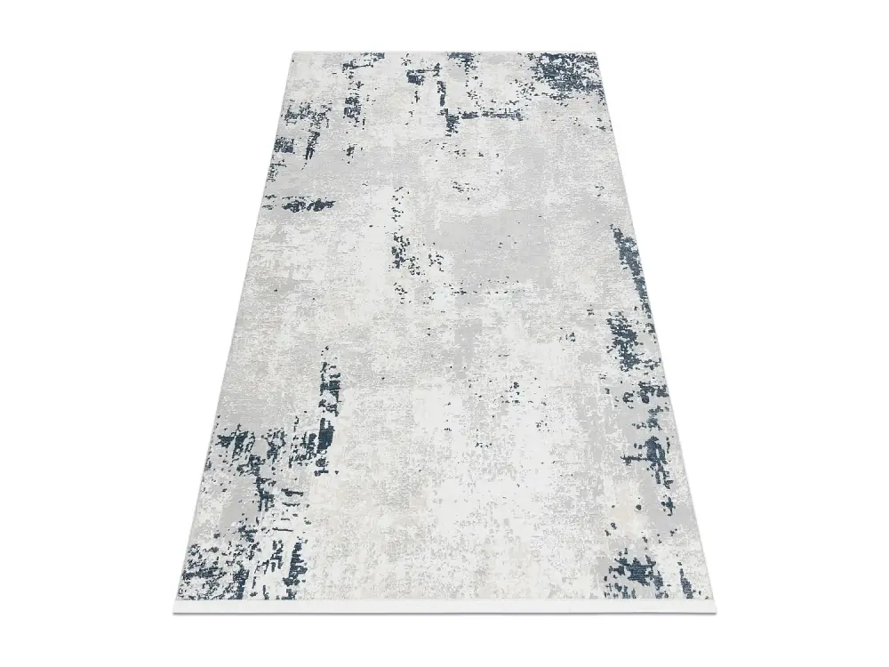 Alfombra moderna DUKE 51378 crema / azul - Hormigón, piedra estructur 180x270 cm