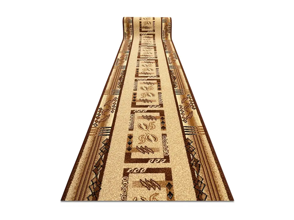 Alfombra de pasillo BCF JAŚ beige 120 cm 120x800 cm