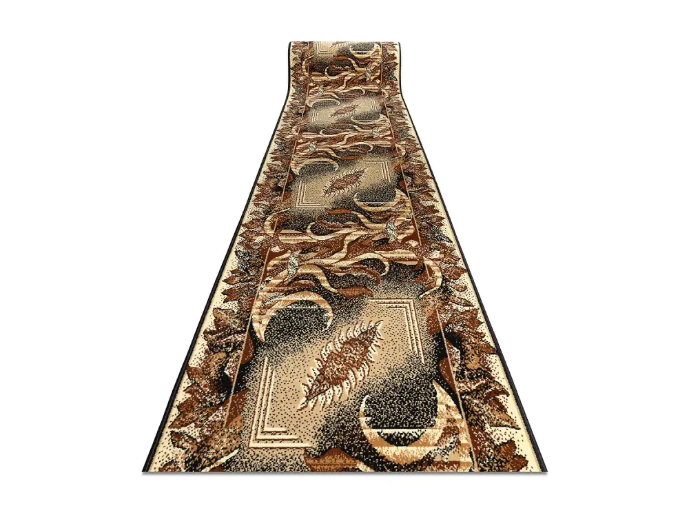 Alfombra de pasillo BCF Hoja de Agave beige 100 cm 100x1200 cm
