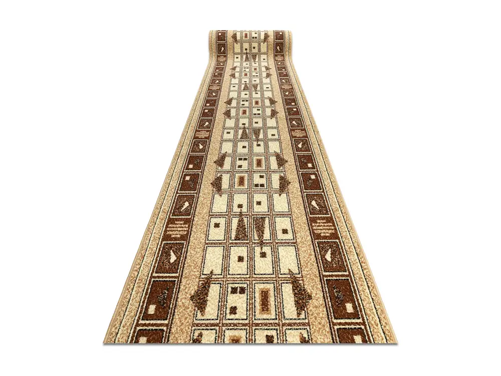 Alfombra de pasillo BCF JETTA DZETA beige 120 cm 120x570 cm