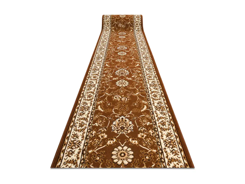 Alfombra de pasillo BCF MORAD Klasyk clásico marrón 90 cm 90x510 cm
