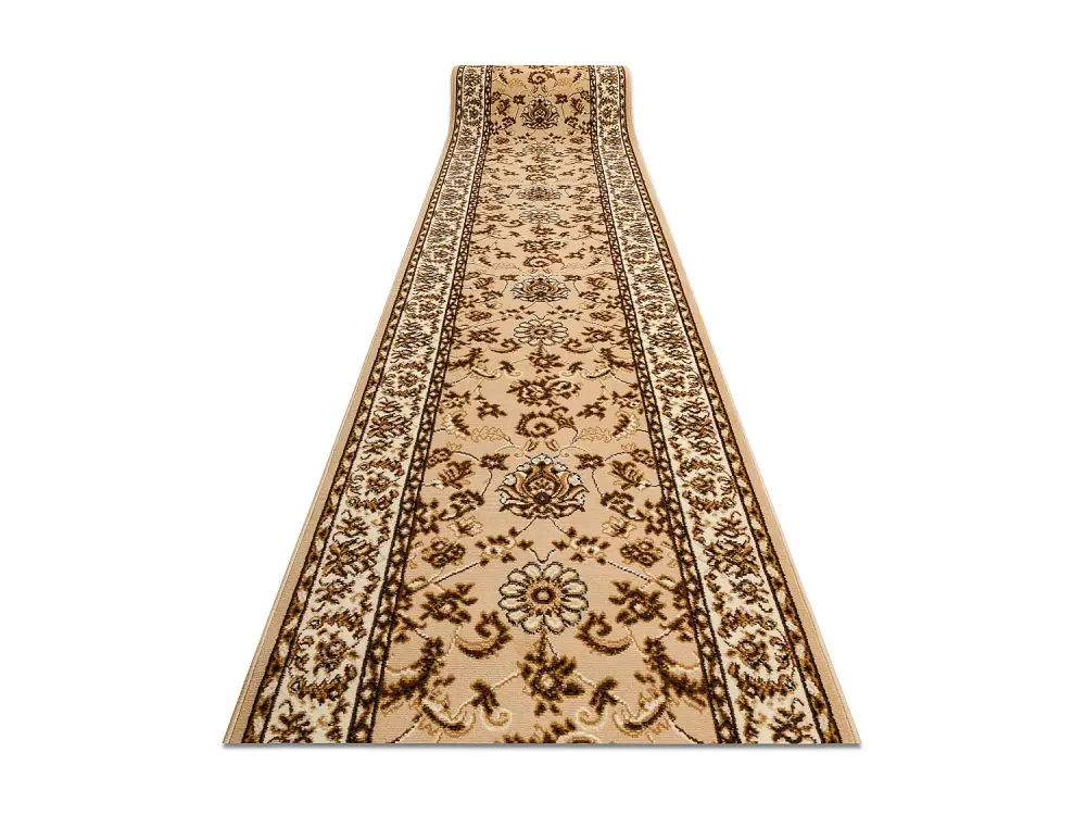 Alfombra de pasillo BCF MORAD Klasyk clásico beige 120 cm 120x950 cm