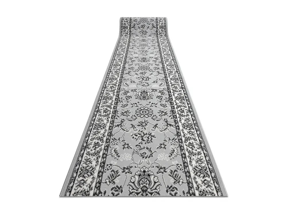 Alfombra de pasillo BCF MORAD Klasyk clásico gris 120 cm 120x430 cm