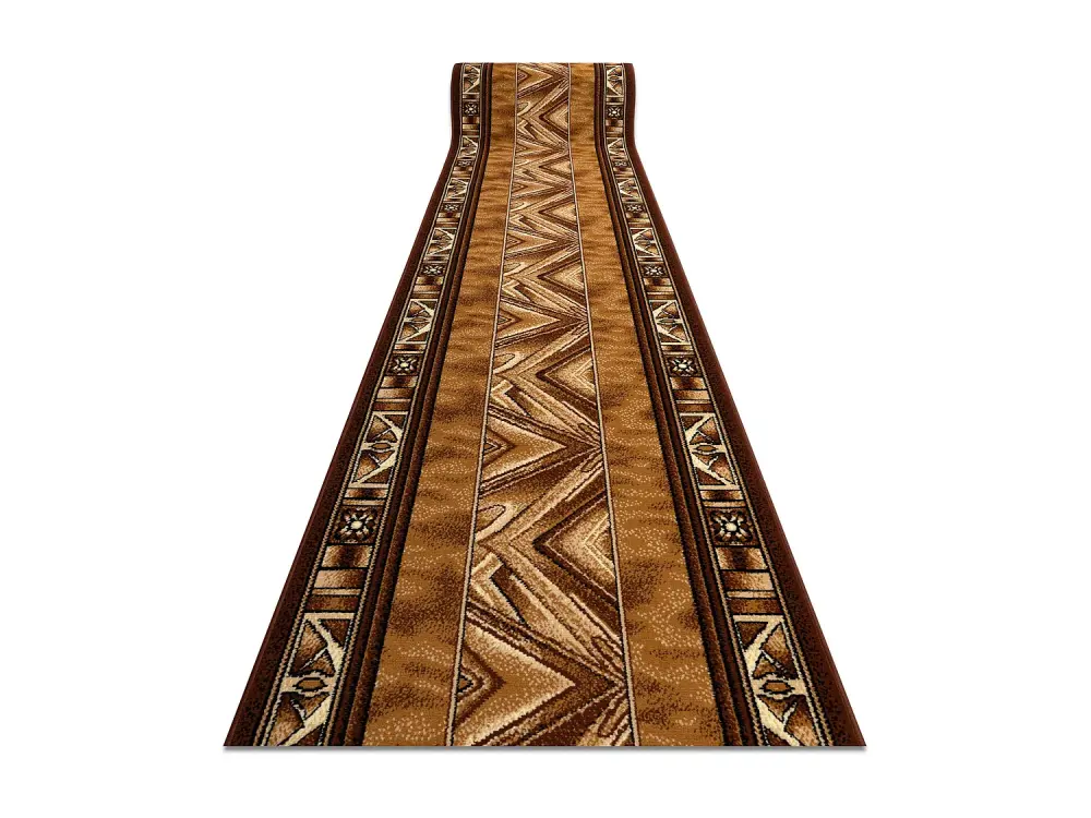 Alfombra de pasillo BCF OPAL dorado oscuro 90 cm 90x200 cm