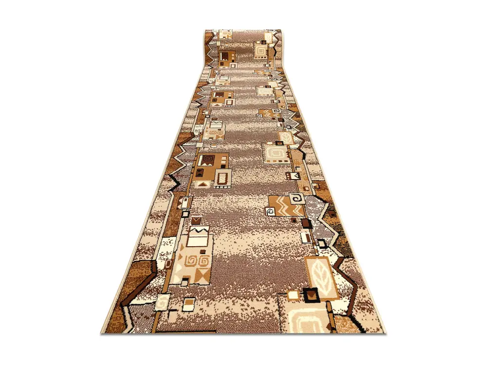 Alfombra de pasillo BCF SZLACZEK beige 120 cm 120x790 cm