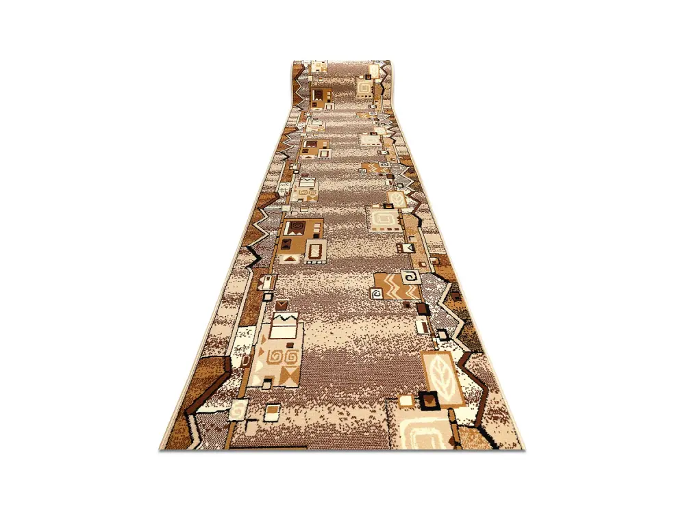 Alfombra de pasillo BCF SZLACZEK beige 60 cm 60x180 cm