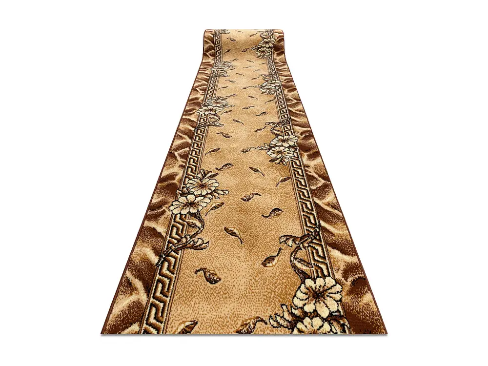 Alfombra de pasillo BCF TRIO dorado oscuro 80 cm 80x390 cm