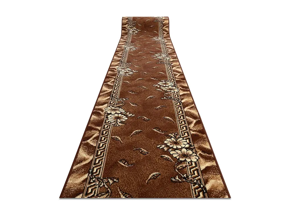 Alfombra de pasillo BCF TRIO marrón 100 cm 100x1400 cm